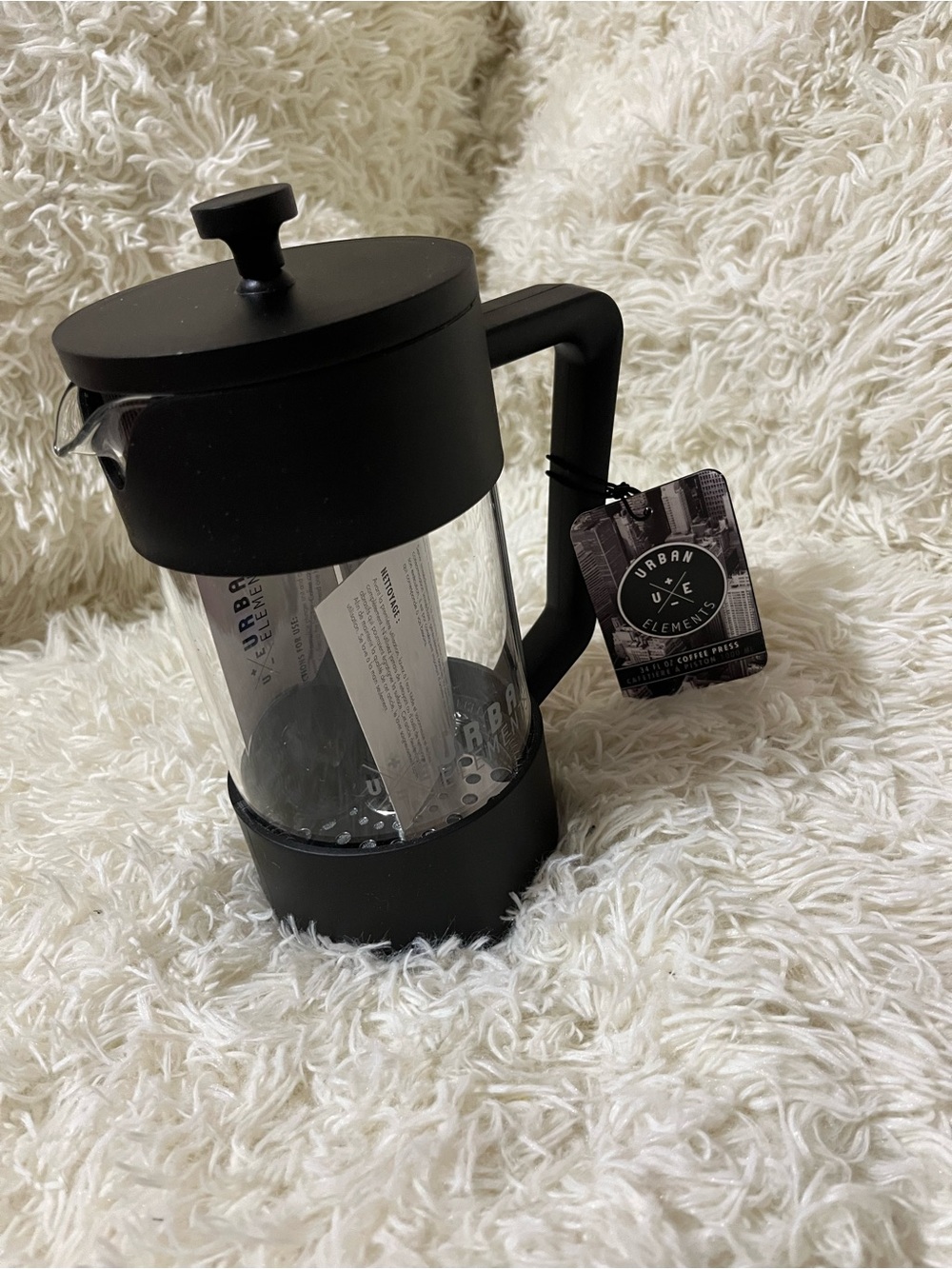 Urban Black French Press Coffee Maker new never used